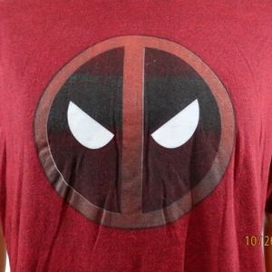 Marvel Deadpool T Shirt Gr. XL Logo rot - Bild 1 von 4