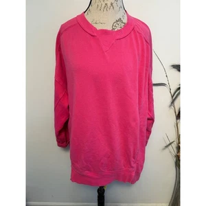 Sudadera Free People Movement rosa de gran tamaño pulóver top para mujer - Imagen 1 de 7