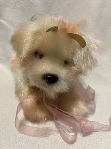 Vintage Aurora Puppillons Jeweled Wing Pink Puppy Dog Plush Friend Toy HTF Q9 - Picture 1 of 12