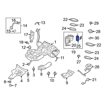 For Audi S4 2010-2012 Audi 8K0201511A Fuel Filter - Imagem 1 de 4