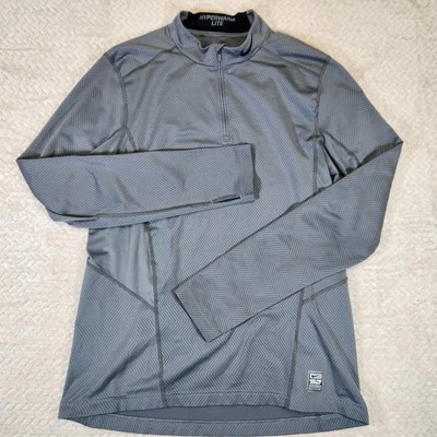 Camisa de combate Nike Pro Hyperwarm Lite para hombre grande gris ajustada manga larga  Foto 1 de 4