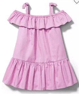 Janie and Jack Cold Shoulder Dress Size 4 Lavender - Picture 1 of 3