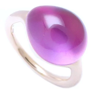Anillo Pomellato Rouge Passion Oro Rosa 9K Zafiro Sintético Talla 5.25/294452 - Imagen 1 de 8