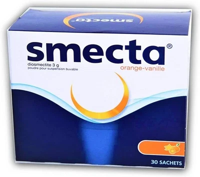 ORTCI Smecta Diosmectite Orangengeschmack 30 Beutel Soforthilfe Durchfall Pulver