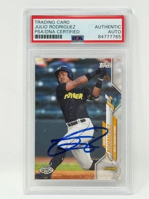 2020 Topps Pro Debut Julio Rodriguez #PD-111 Rookie  Auto PSA Authentic - Image 1 of 2