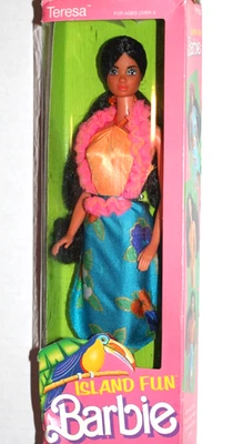 ВИНТАЖНЫЙ BARBIE ISLAND FUN TERESA MATTEL #4117 NIB 1987 - Изображение 1 из 4