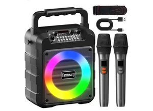 Karaoke Machine for Adults - Portable Bluetooth Karaoke Speaker with Two  - Picture 1 of 8
