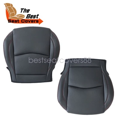 Cubierta de asiento de cuero perforado inferior delantera negra 2014 2015 2016 para Mazda 3 GT Foto 1 de 4