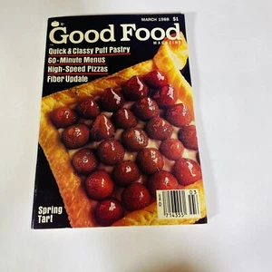 Vtg 1988 Good Food Magazine March Cookbook Recipes Food Spring Tart - Picture 1 of 7