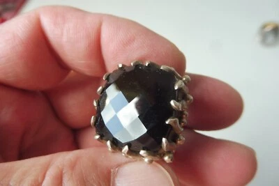 Anello, 925 Argento con Bella, Grandi Pietra, Bella, vecchio Anello Argento - Immagine 1 di 4