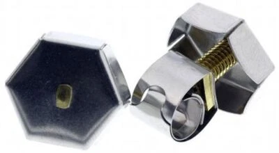 UNDISCLOSED 1 x Unex Ottone (Bullone), Clip Esagonale per Tubo Pollice in Acciaio Inox, Larghezza Fascia 11mm,