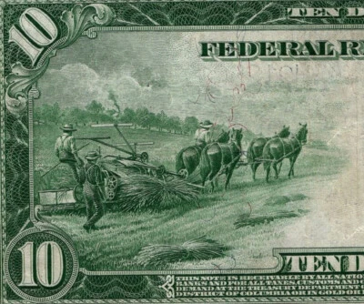 1914 Series $10 St Louis Federal Reserve Note Nice Example - Image 1 of 4