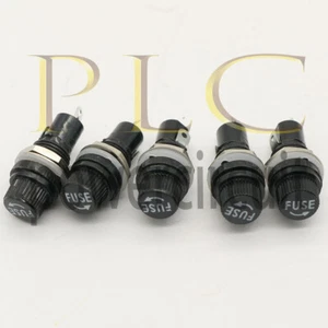 5PC Set Safety Panel Mount Fuse Holder 5x20mm 10A 250V AC 15A 125V AC M NEW - Picture 1 of 3