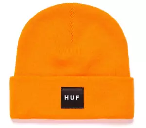 Huf worldwide Skateboard Beanie cap Hat hat Essentials Box Logo Orange - Picture 1 of 1