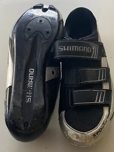 Shimano Men's Black Gray SPD SL Sz EU 47 US 12.5 Good Shape - Picture 1 of 5