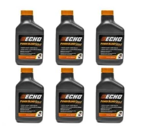 ECHO PowerBlend Xtended Life Synthetic 2 Stroke Oil 6 Pack 5.2oz Bottles - Picture 1 of 5