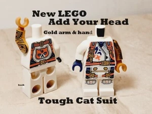 Nuevo LEGO Gatito Gato Traje Resistente Callejón Espacial Rodilleras Oro Sólido Brazo Patas de Mano - Imagen 1 de 1