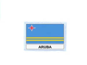 Patch toppe toppa stampato termoadesiva bandiera AW aruba - Foto 1 di 1