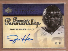 2007 Upper Deck Premier Penmanship Autographs Football Card Pick (Inserts)