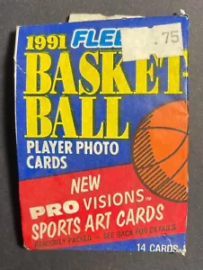 1991 Fleer Basketball Player Wax Photo Cards New PRO Visions 14 Cards (B) - Bild 1 von 2