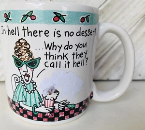 Carlton Cards Stoneware Coffee Mug In Hell There Is No Dessert Gift - Picture 1 of 4