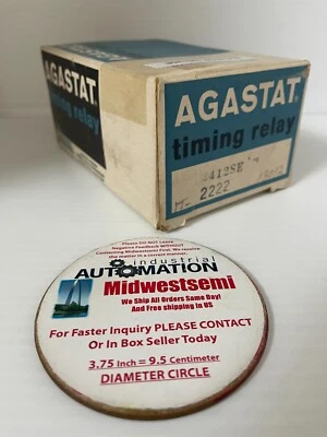 NUEVO RELÉ DE TEMPORIZACIÓN AGASTAT 2412SE EN RETARDO DPDT 250VDC 10-200 SEGUNDOS SE ENVÍA EL MISMO DÍA Foto 1 de 4