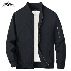 Giacche Autunno Uomo Cappotto Leggero Colore Nero - Foto 1 di 2