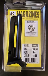 BERSA Model 644 22 LR MAGAZINE by Triple K 2000M 8 Round Mag Made in the USA - Picture 1 of 7