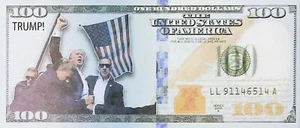 Billete de dólar Donald Trump 2024 Presidente NUNCA TE RINDAS MAGA novedad dinero divertido - Imagen 1 de 2
