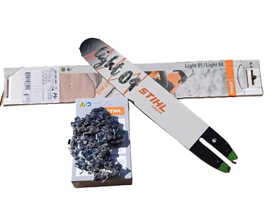 Barra e catena STIHL ORIGINALI 30cm 3/8"p 1,3 mm 44 maglie MS170 171 180 193 194 - Immagine 1 di 3