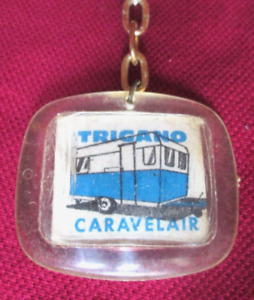 PORTE CLE ANCIEN CARAVANE - camping car key chain vintage ring ACCF TCF Trigano