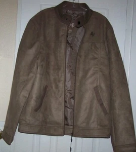NWT Emporio Milano Italian Taupe Suede Coat Jacket Sample Mens European Size XL - Picture 1 of 24