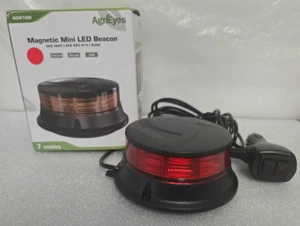 Agrieyes AGW16M rote Rundumleuchte 4,25" blinkend 7 Modi Sicherheit Warnung LED Licht - Bild 1 von 3