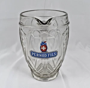 ANCIEN PICHET PUBLICITAIRE EN VERRE PASTIS PERNOD FILS ANIS ANNEES 1940 - Picture 1 of 6