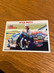 1989 Racing Champions #42 Kyle Petty Peak White And Blue Rubber Tires rare CARD - Picture 1 of 2