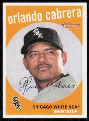 2008 Topps Heritage Orlando Cabrera Chicago White Sox #114 - Image 1 of 2