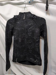 New Women's Bench Black and Gray Fleece Full Zip Hooded Jacket Size Small - Picture 1 of 8