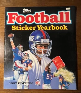 1987 Topps Football Sticker Book Complete 173 Stickers - Picture 1 of 6