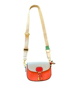 Bolso Bandolera Borse in Pelle Cuero Multicolor Correa Ajustable Herrajes Dorados - Imagen 1 de 6