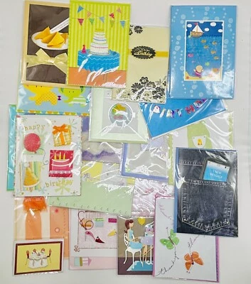 20 Burgoyne & Paper Magic Group 3D Embellished Cards Birthday Baby Thanks Blank - Image 1 of 4