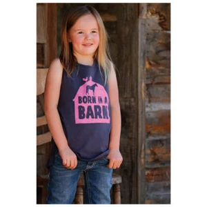 CTK8670001 Cruel Girl Girls Born in a Barn Tank Top - Charcoal NEW - Picture 1 of 1