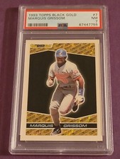 1993 Topps Black Gold Insert Marquis Grissom #7 PSA 7 Montreal Expos 
