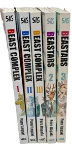 5 book Lot- Beast Complex Vol  1-3  & Beastars 2 & 3 By Paru Itagaki Anime Comic - Picture 1 of 4