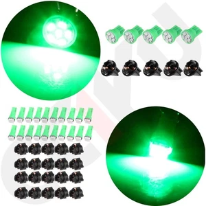 20x T5 5x T10 Set White LED Bulb Instrument Panel Cluster Light w/ Twist Sockets - Picture 1 of 12