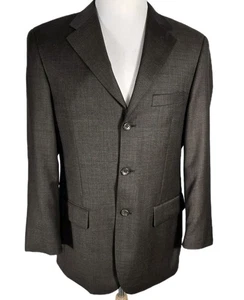 Lineage Mens 38R Brown Color Merino Wool Sport Coat S37 - Picture 1 of 24