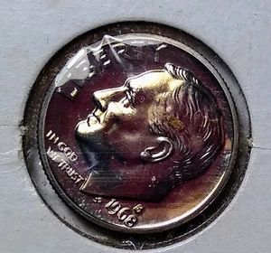 EXQUISITE 1968 ROOSEVELT DIME - CHOICE GEM PROOF SCARCE - Picture 1 of 4