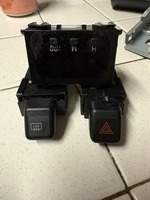 1996-2002 Toyota 4Runner Dash Radio Clock Digital OEM Hazard Defrost Switch - Image 1 of 3