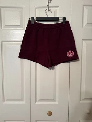 Shorts campus Victoria's Secret rosa hera lã ~ Borgonha ~ MÉDIO ~ NOVO COM ETIQUETAS! - Imagem 1 de 4