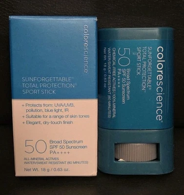 Colorescience Sunforgettable Total Protection SPF 50 Sport Stick 18g/0.63oz New - Image 1 of 4
