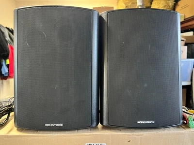 Monoprice MPA-25-BK Active Powered Speakers (Pair) Black Open Box - Image 1 of 4